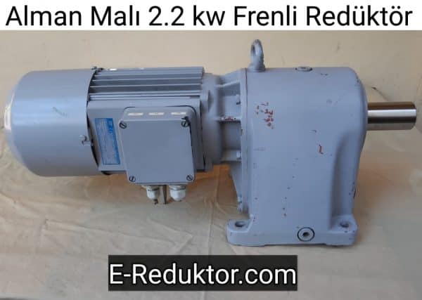 2.2 kw frenli redüktör