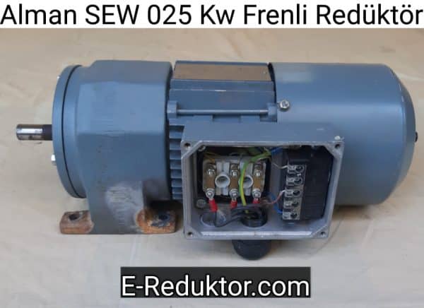 ikinci el 0.25 kw frenli redüktör