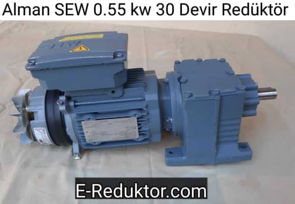 ikinci el 0.55 kw redüktör